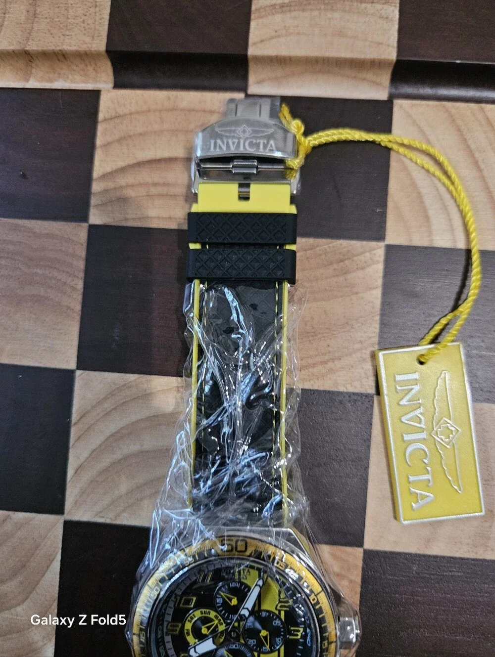 Invicta Black and Yellow Chronograph Sport Watch 50mm